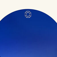 baccarat octogone coasters blue set of 4