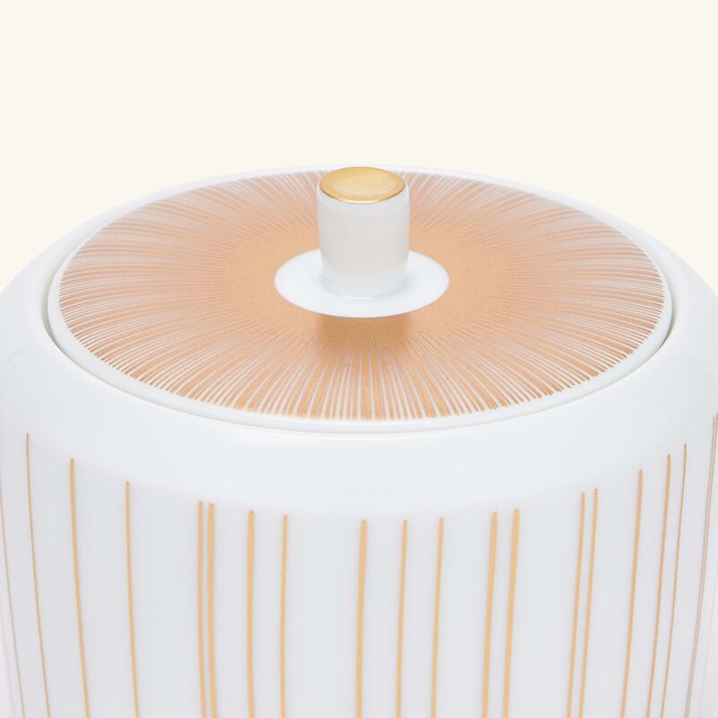 bernardaud sol sugar bowl gold