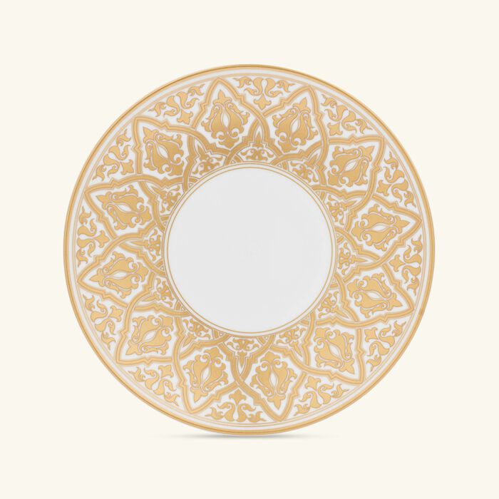 bernardaud venise salad plate round gold 21cm