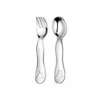 Charlie Bear Two-Piece Baby Flatware Set, small