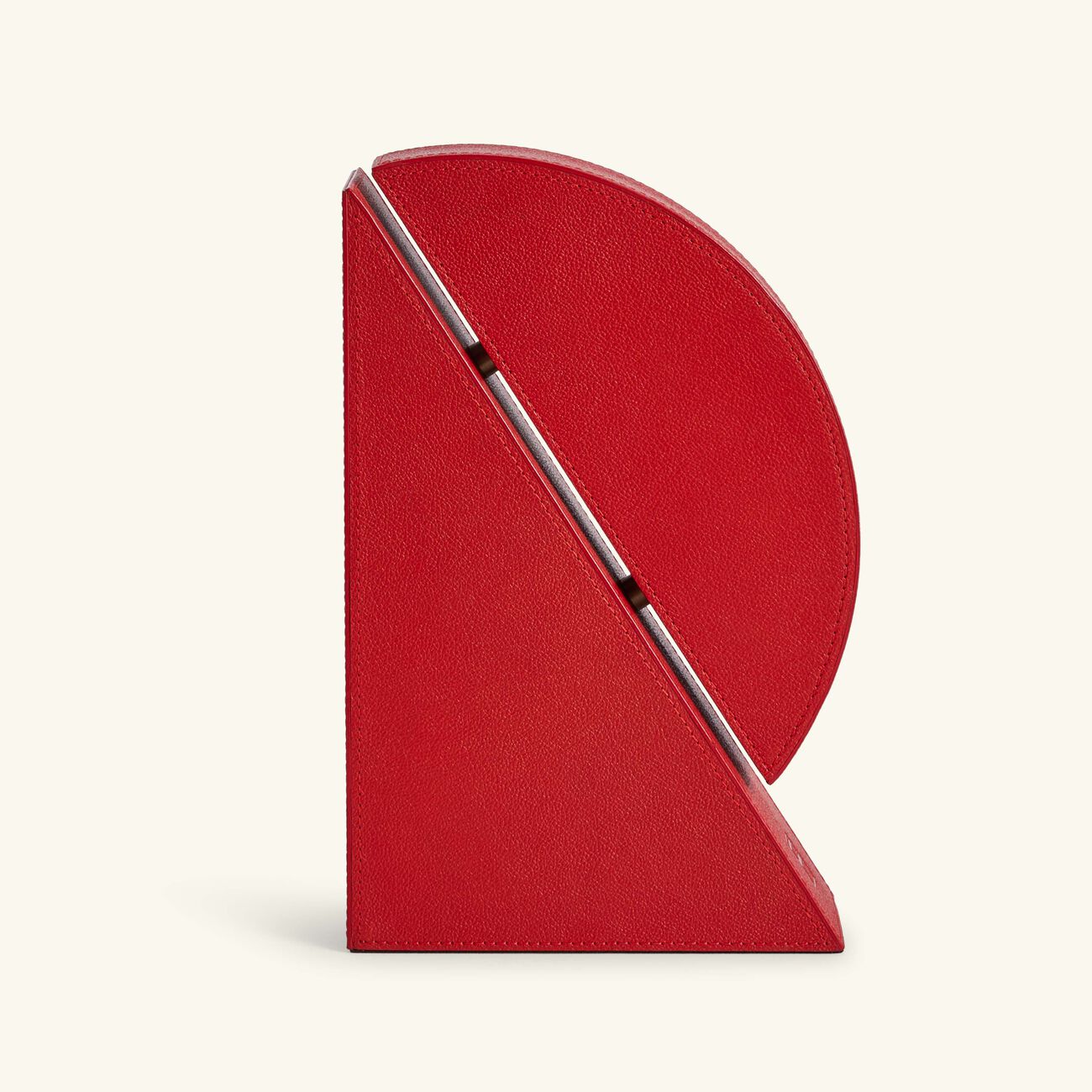 آسولين مسند كتب أحمر تكعيبي التصميم   لإسناد الكتب من اليمين