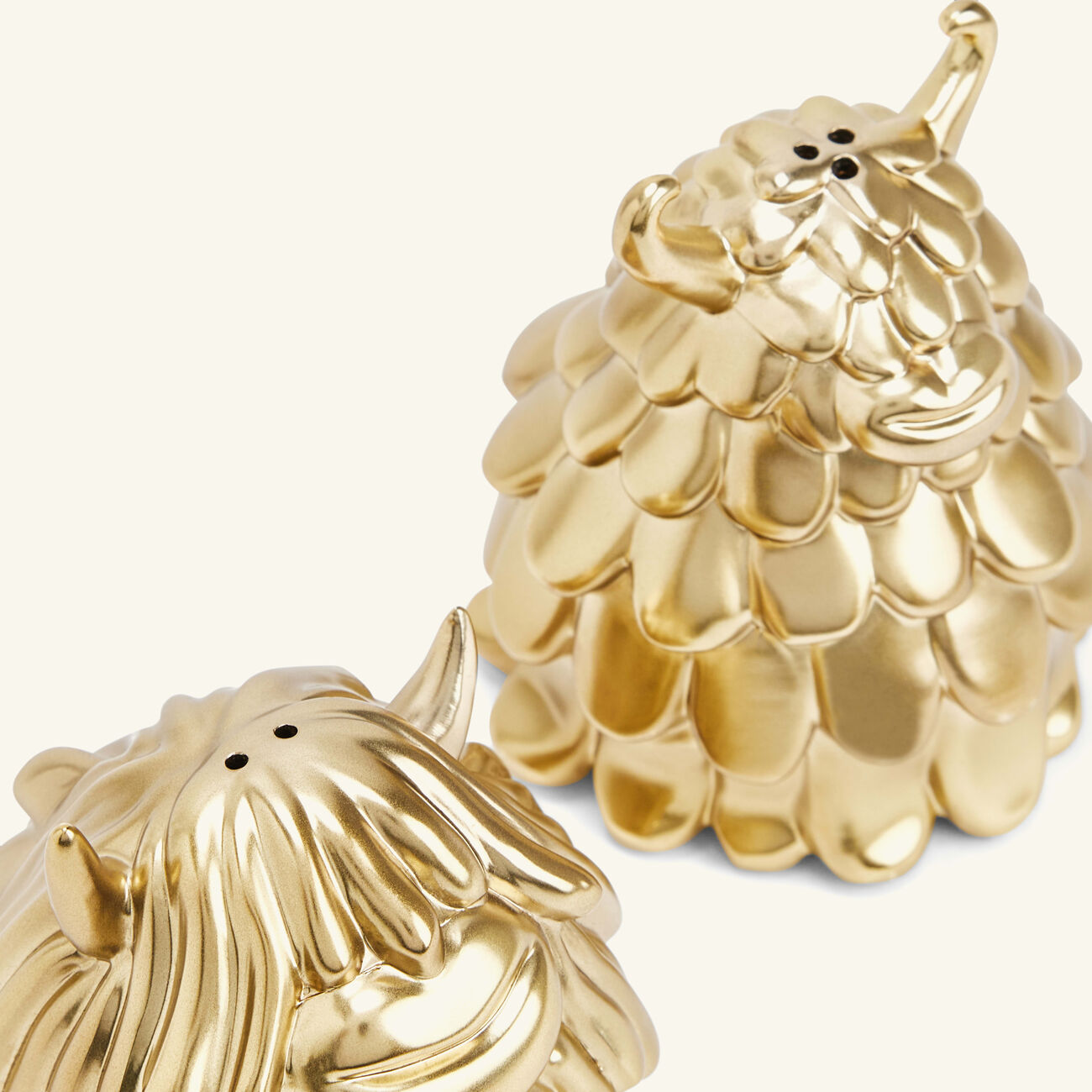 Haas Niki & Simon Salt & Pepper Shakers Gold l objet haas niki simon salt pepper shakers gold