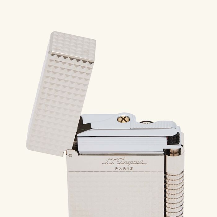 Le New Grand Dupont Diamond Head Lighter Silver st dupont le new grand dupont diamond head lighter silver