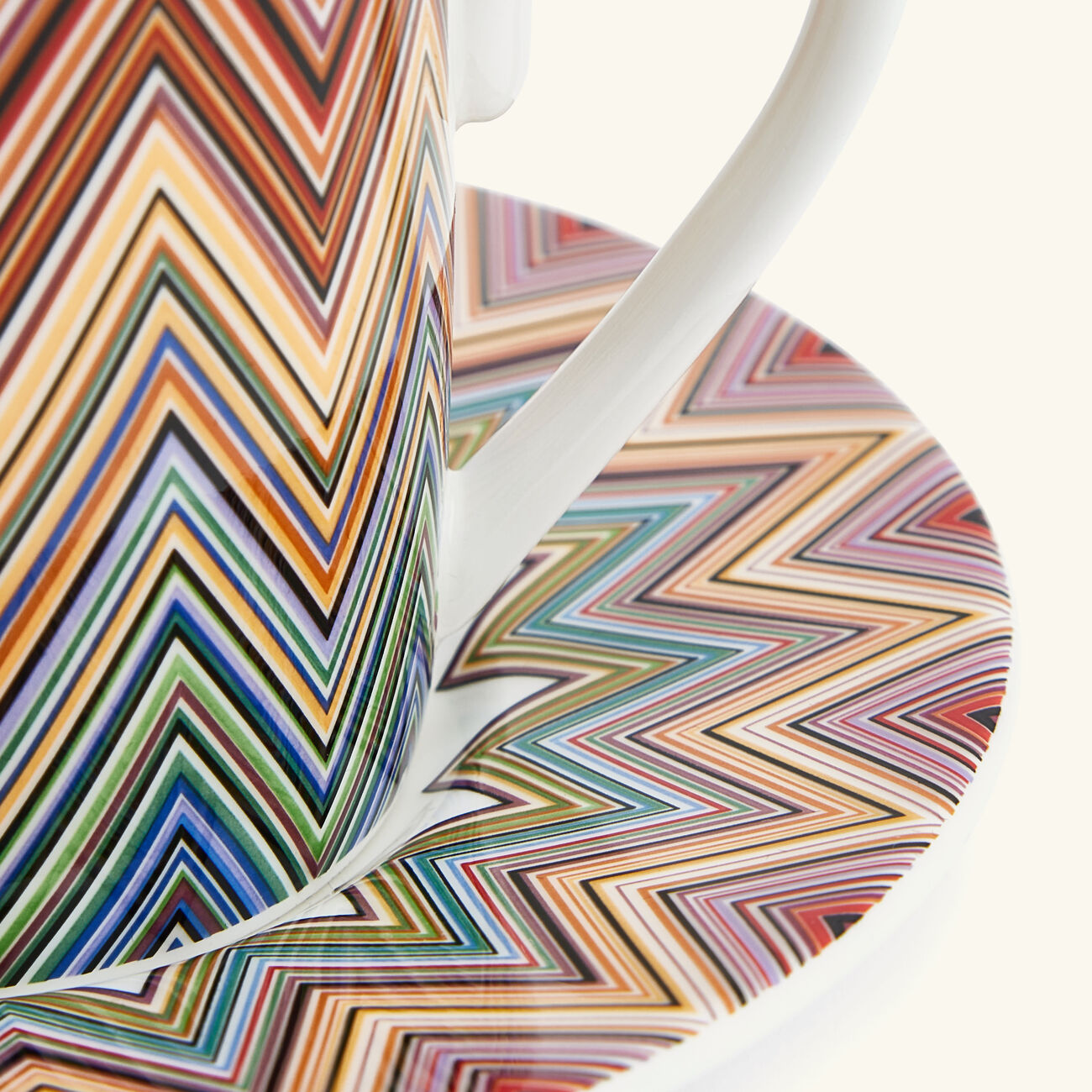 Zig Zag Jarris Coffee Cup & Saucer Set Of 6 missoni home zig zag jarris coffee cup saucer set of 6