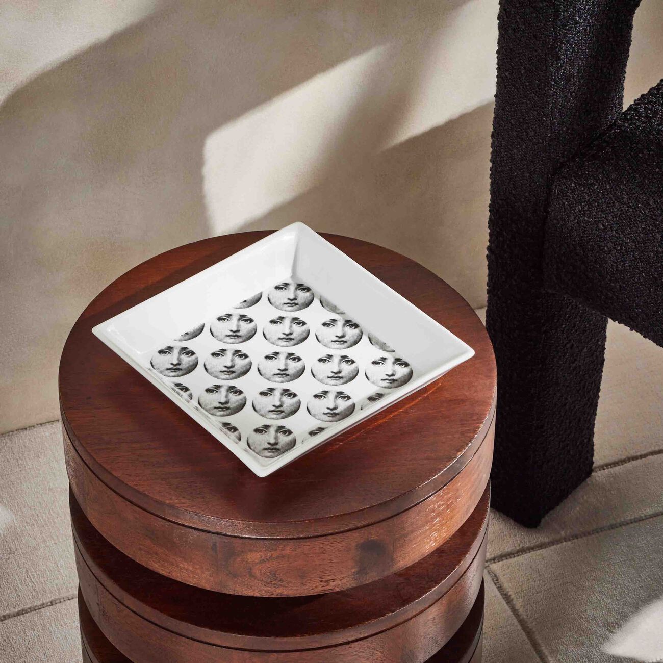 Tema e Variazioni no.198 Trinket Tray Square Small White fornasetti tema e variazioni no 198 trinket tray square small white