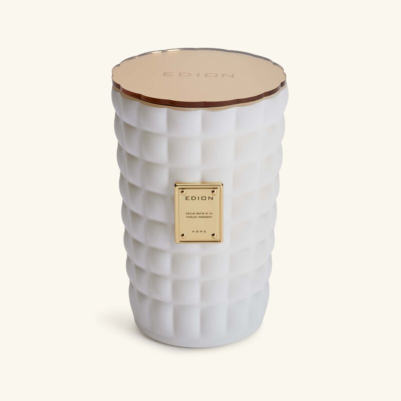 edion cello suite no 15 vivaldi harmony bianca scented candle 500g