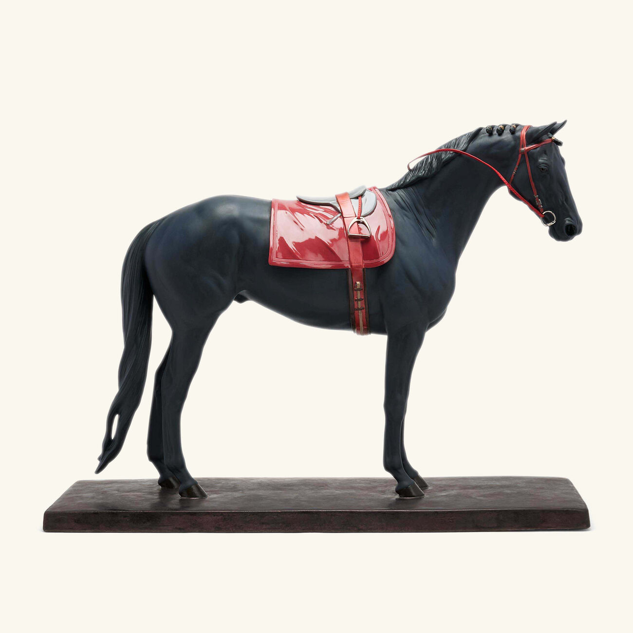 English Purebred Horse Sculpture Large Black lladro english purebred horse sculpture large black