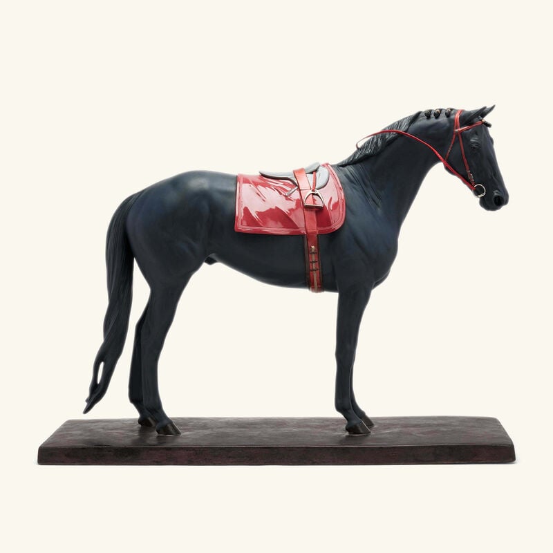 English Purebred Horse Sculpture Large Black lladro english purebred horse sculpture large black