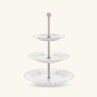 baccarat mille nuits cake stand 3 tier clear
