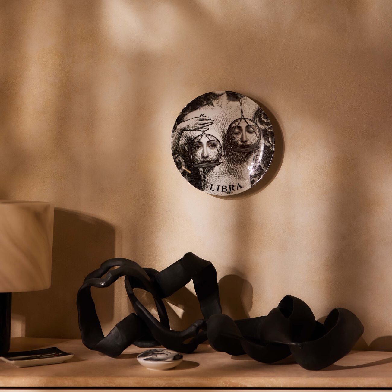 Tema e Variazioni no.354 Libra Wall Plate fornasetti tema e variazioni no 354 libra wall plate