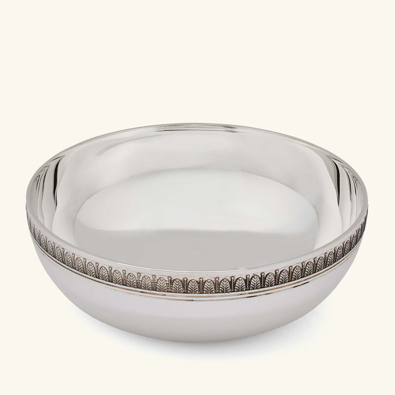 christofle malmaison serving bowl round silver plated