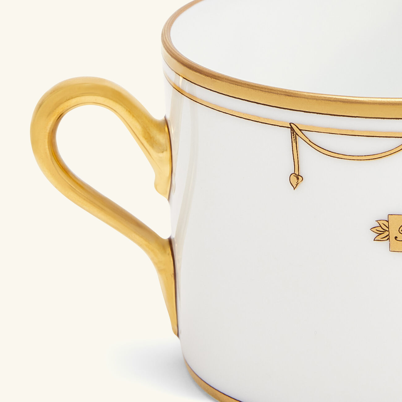ginori 1735 voli re tea cup gold