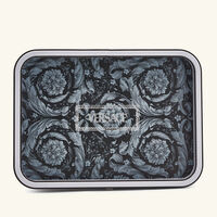 Barocco Trinket Tray Rectangular Small Grey versace barocco trinket tray rectangular small grey