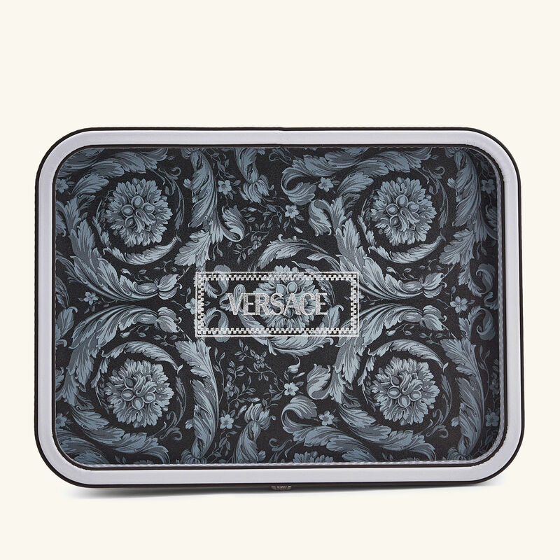Barocco Trinket Tray Rectangular Small Grey versace barocco trinket tray rectangular small grey