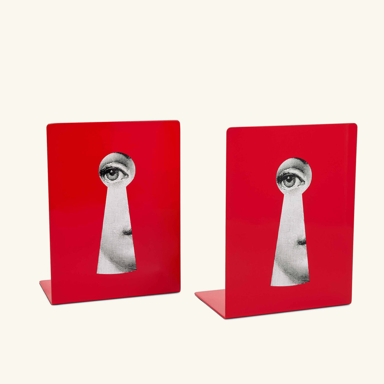 fornasetti serratura bookends red