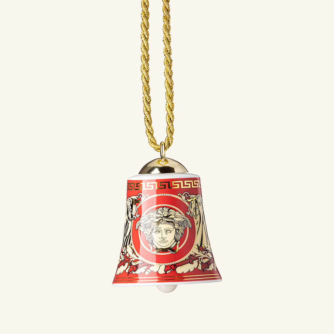 versace virtus gala holiday bell mini red