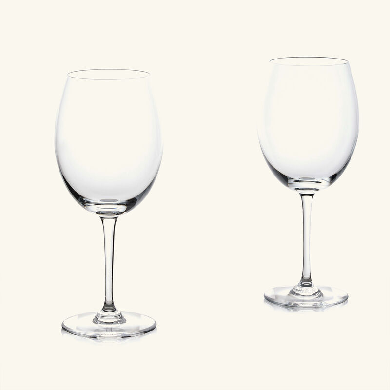 baccarat oenologie bordeaux wine glass clear set of 2