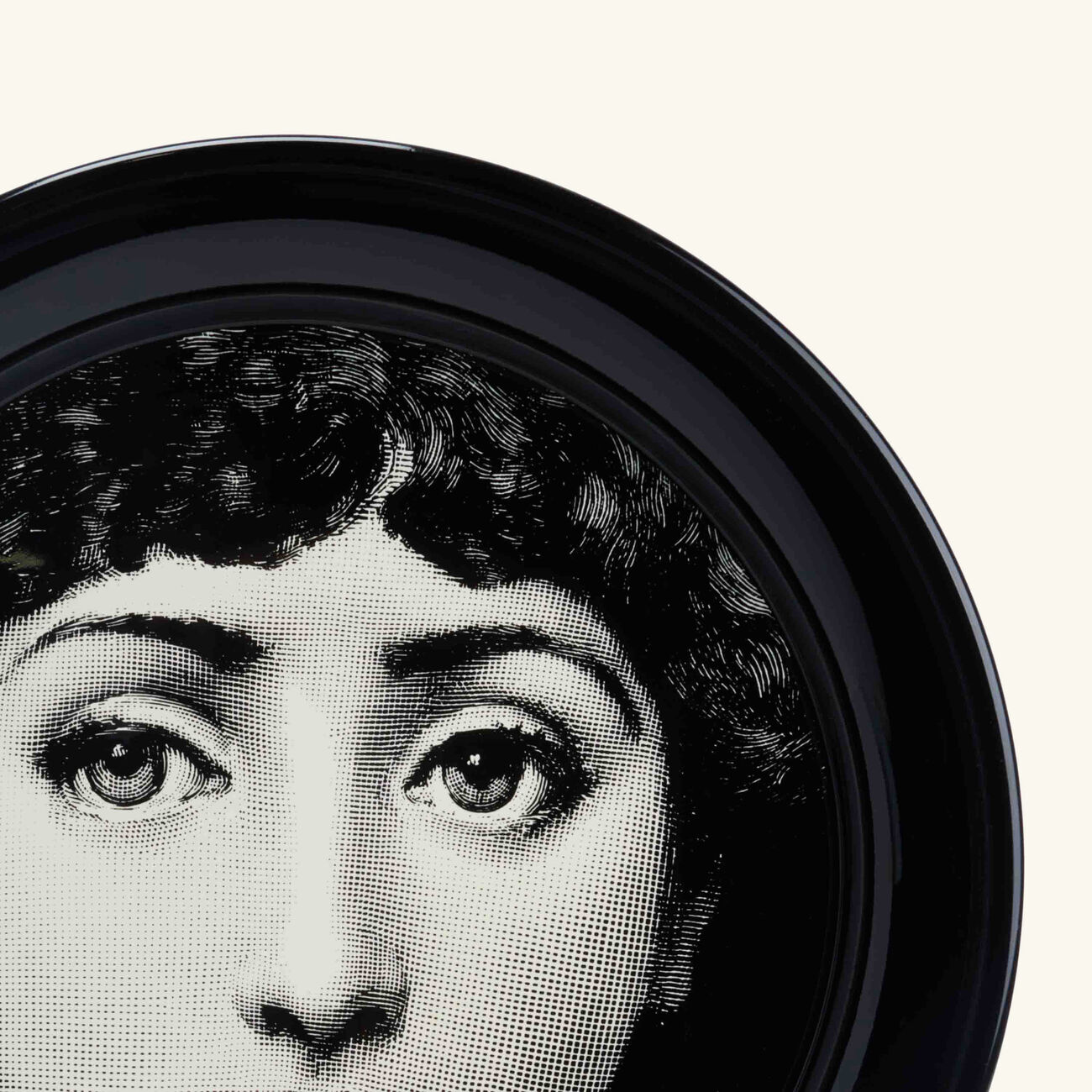 fornasetti ortensia tray round large grey