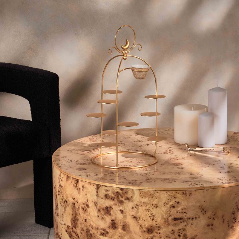 Peacock Extravaganza Pastry Stand & Coffee Cup Holder Gold villari peacock extravaganza pastry stand coffee cup holder gold