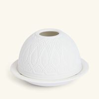 bernardaud lithophanie amana candle holder white