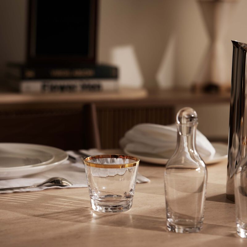 رالف لورين هوم مجموعة بولو بار من كأسين للشموع باللون الشفاف