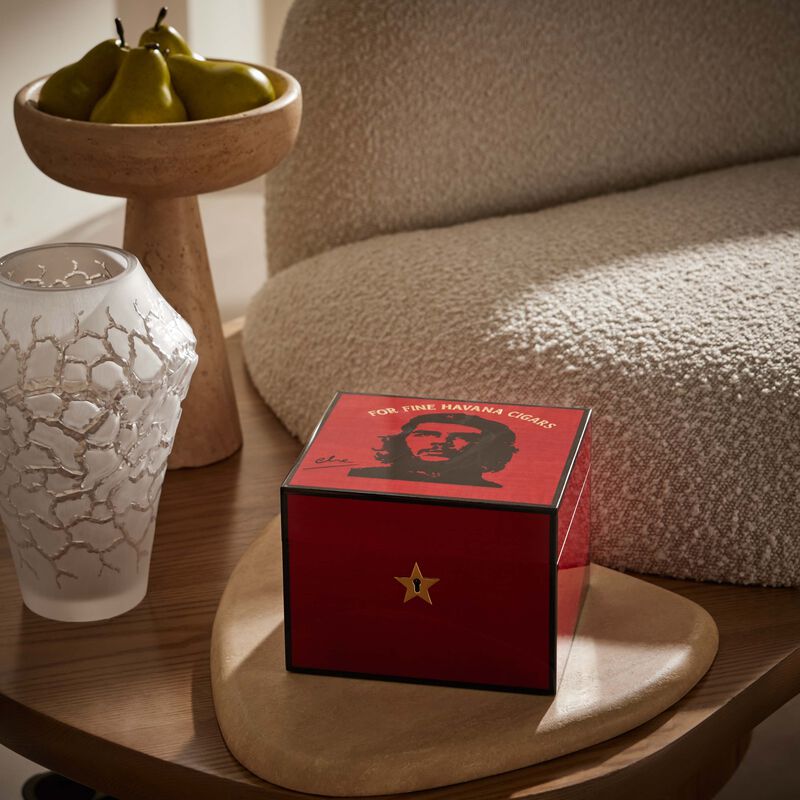 elie bleu che cigar humidor red