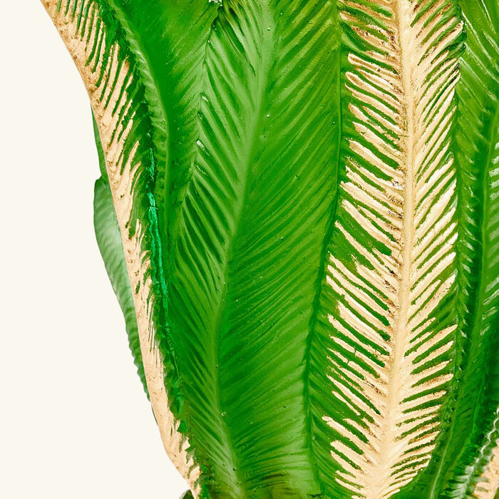 Palm Beach Vase Medium Green daum palm beach vase medium green