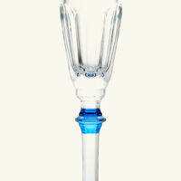 baccarat harcourt eve champagne glass blue set of 2