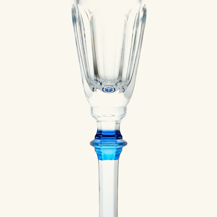 baccarat harcourt eve champagne glass blue set of 2