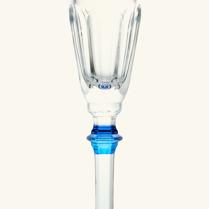 baccarat harcourt eve champagne glass blue set of 2