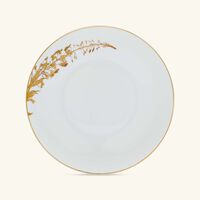 bernardaud vegetal or soup plate round gold 19cm