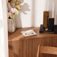 Aux Oiseaux Serving Platter Sqaure Gold 22cm bernardaud aux oiseaux serving platter sqaure gold 22cm