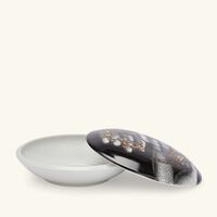 fornasetti mano con gioielli decorative box round black