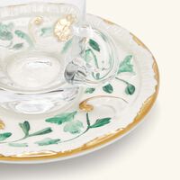 فنجان الشاي العربي تاورمينا مع صحنه باللون الأخضر فيلاري فنجان الشاي العربي تاورمينا مع صحنه باللون الأخضر