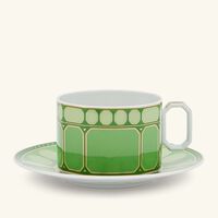 rosenthal signum fern tea cup   saucer green