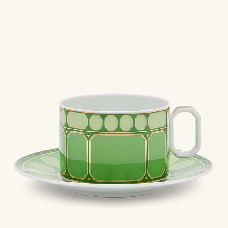 rosenthal signum fern tea cup   saucer green
