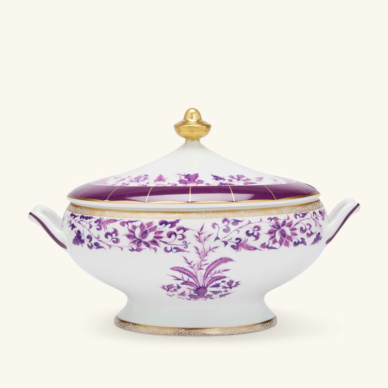 Prunus Soup Tureen Purple bernardaud prunus soup tureen purple