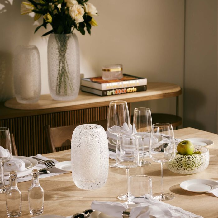 ruckl odette vase round small clear