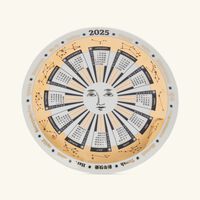 فورناسيتي طبق تزيين الجدار باللون الأبيض بتقويم عام 2025