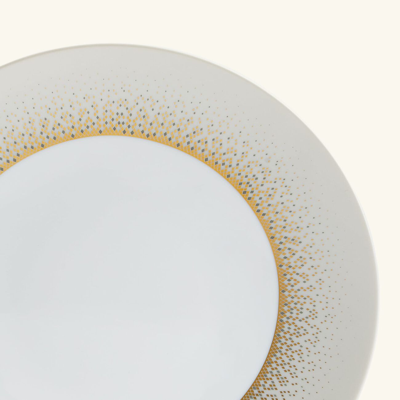 haviland souffle d or dinner plate round gold 28cm