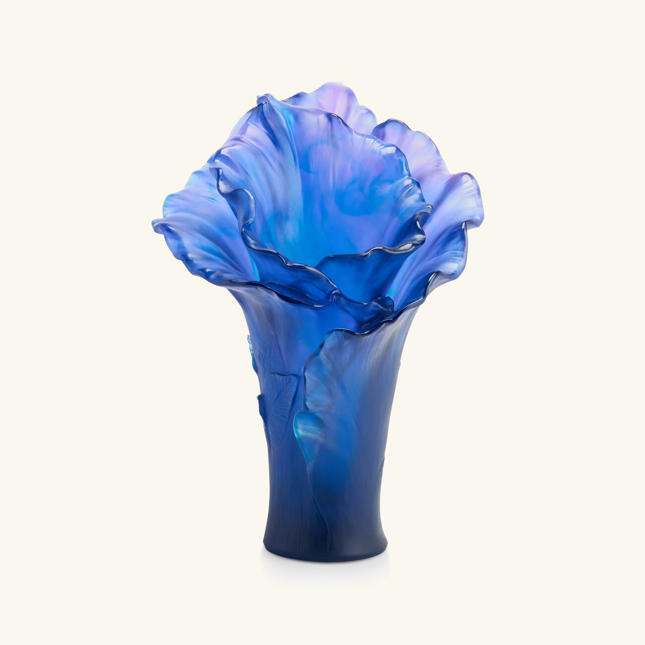 daum arum vase large blue