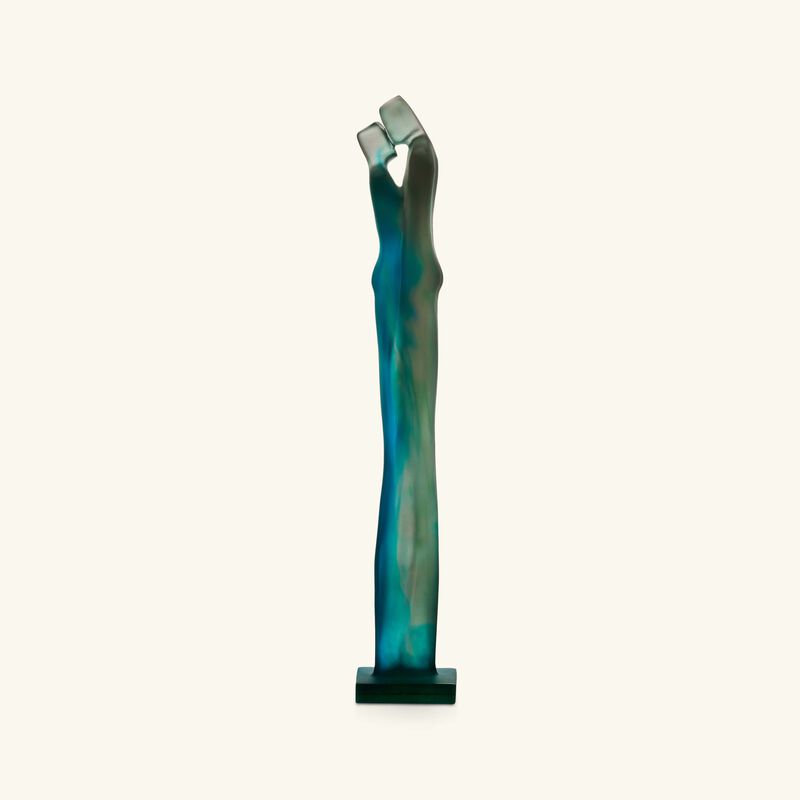 daum depart sculpture large blue