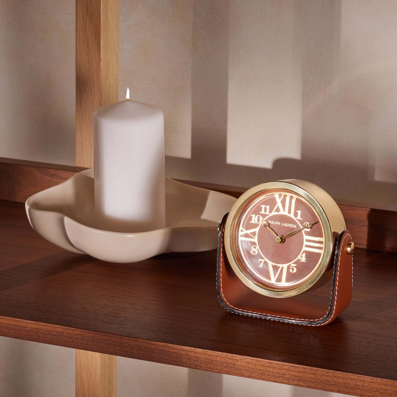 رالف لورين هوم ساعة الحائط برينان بنية