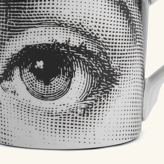fornasetti occhi mug grey