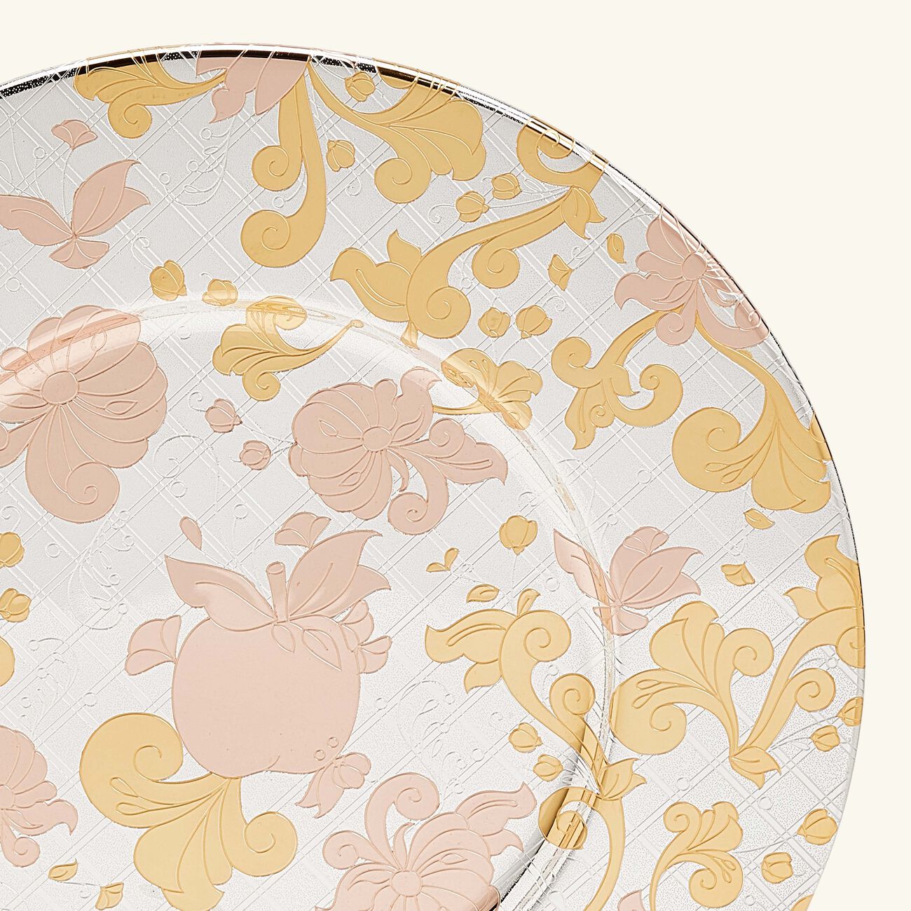 كريستوفل قاعدة الأطباق جاردن ديدن باللون الذهبي