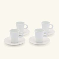 bernardaud cume perle set of espresso cups and saucers