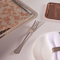 christofle albi serving fork silver plated