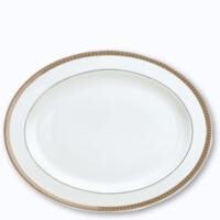 Malmaison Platine Oval Platter, small