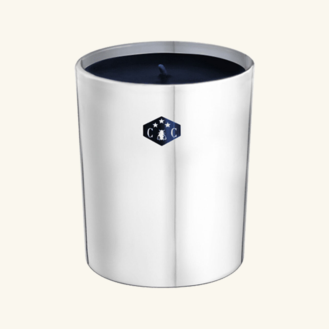 christofle lune d argent candle with bee palladium