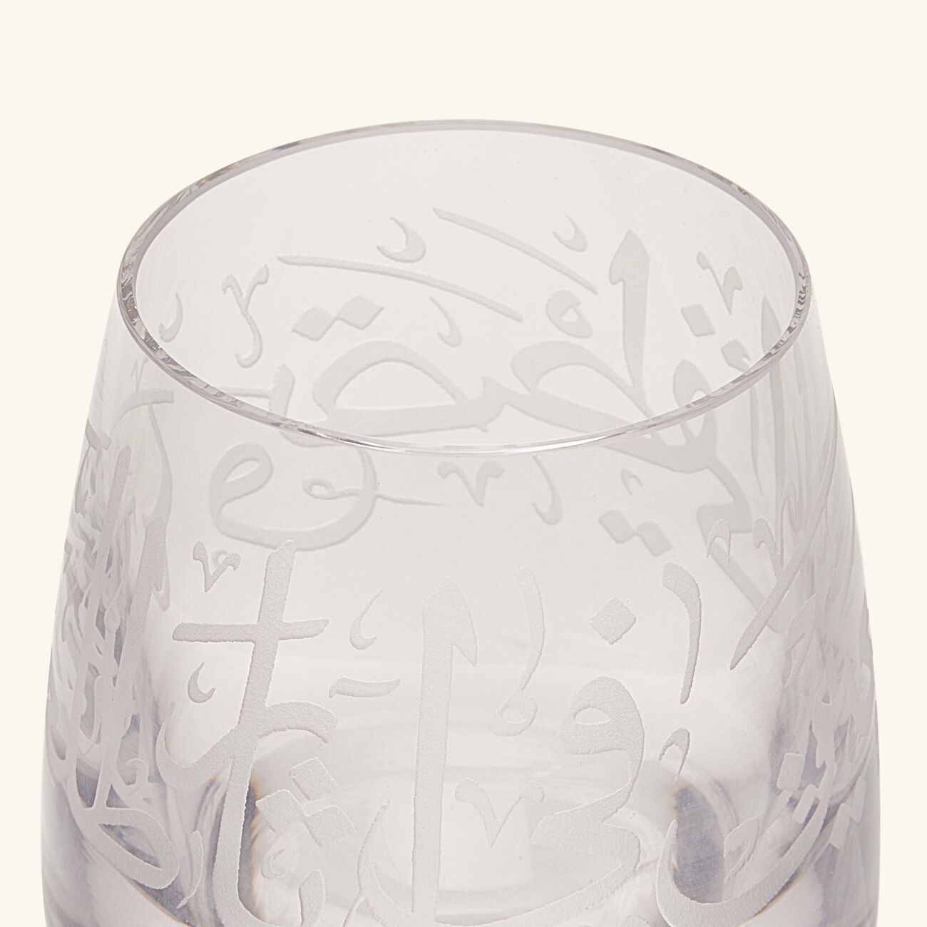 dimlaj thuluth drinking glass clear 240ml set of 6